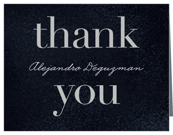 The presence of family and friends at your celebration meant a lot to you, show them your appreciation with our Shining Graduate Graduation Thank You Cards.