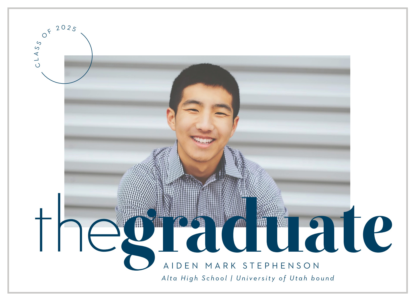 Editorial Grad Graduation Announcements