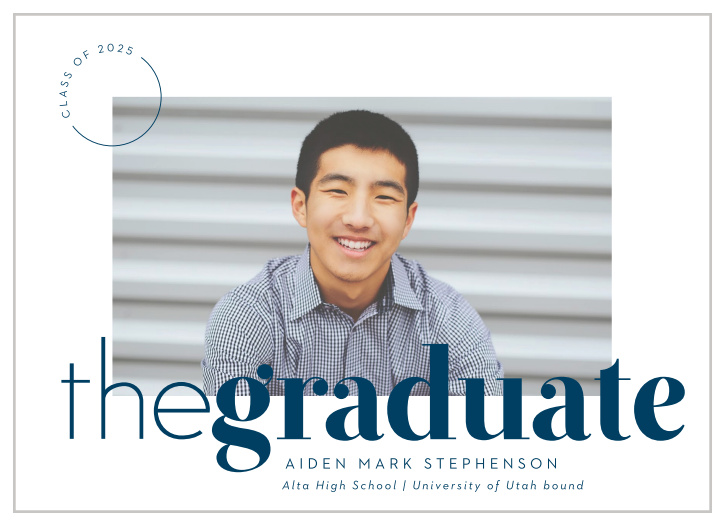 Spread the news of your academic achievement with our Editorial Grad Graduation Announcements.