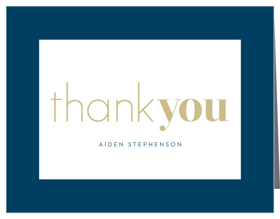 Our Editorial Grad Graduation Thank You Cards express appreciation for the presence of family and friends at your party.