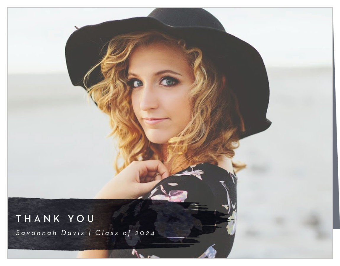 Classy Collage Graduation Thank You Cards