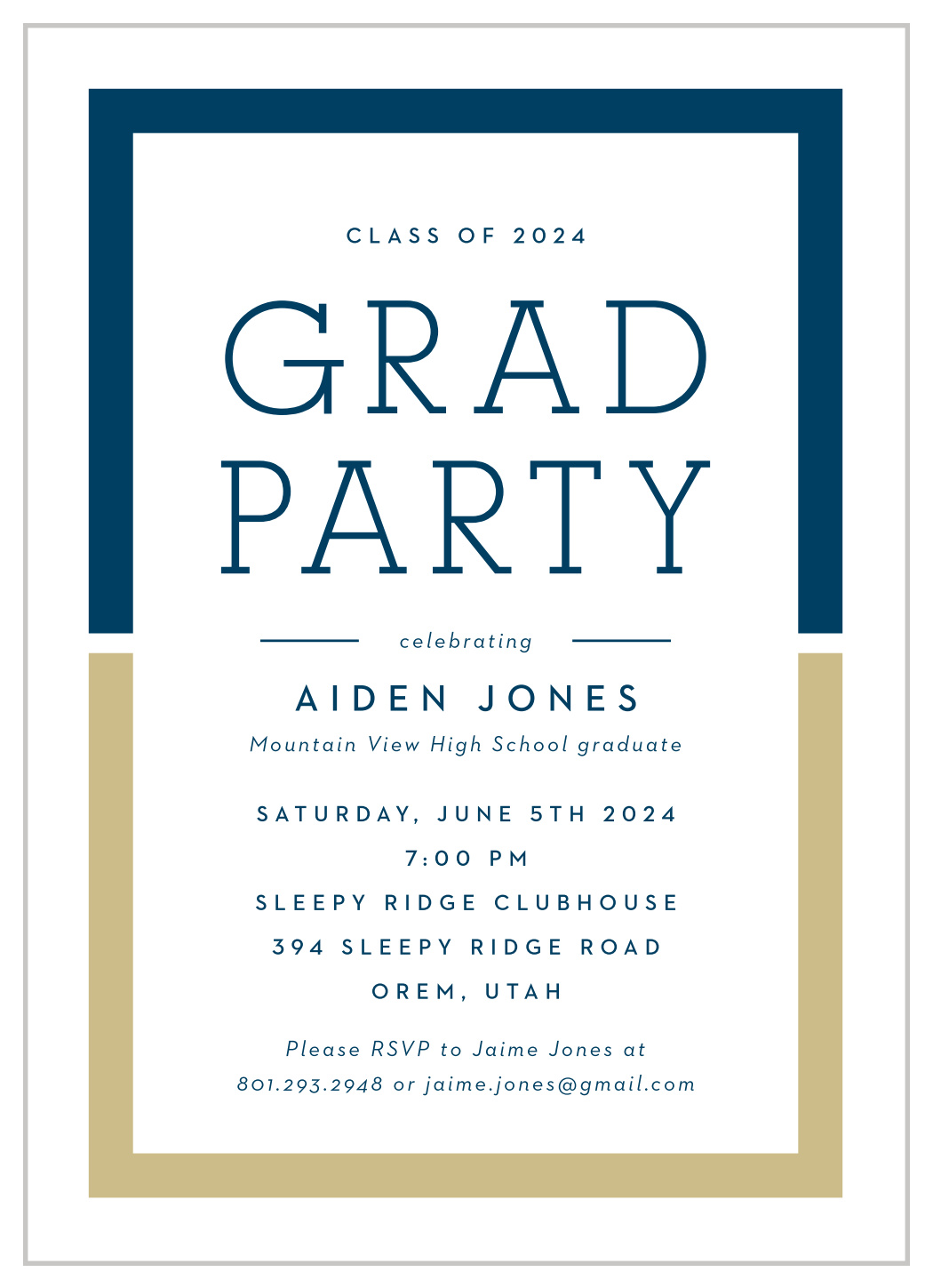 Grad Pride Graduation Invitations