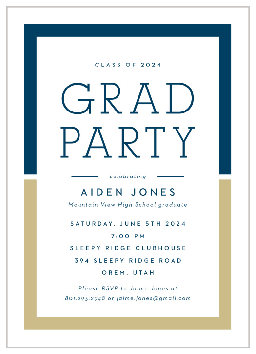 Send our Grad Pride Graduation Invitations to your loved ones to begin celebrating your recent achievements!