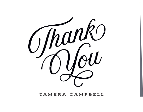 Thank your family and friends for their support with our Vintage Script Graduation Thank You Cards!