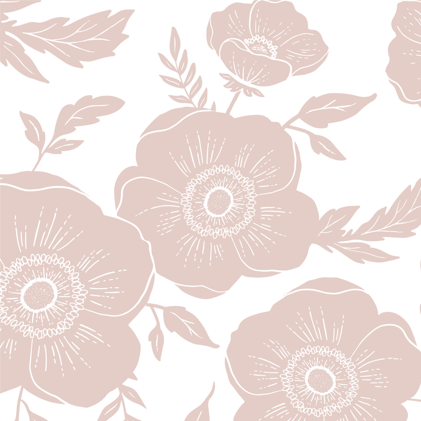 Anemone Print Wallpaper