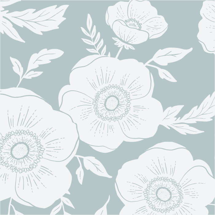 Give your living space something fresh and chic with our Anemone Print Peel And Stick Removable Wallpaper.