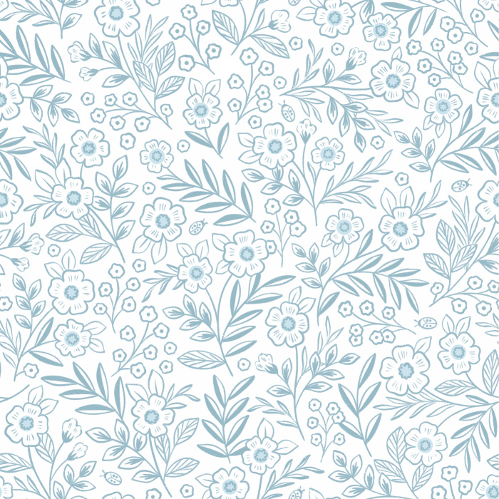 Design a soft, playful atmosphere with our Garden Flora Peel And Stick Removable Wallpaper.