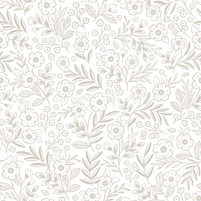 Design a soft, playful atmosphere with our Garden Flora Peel And Stick Removable Wallpaper.