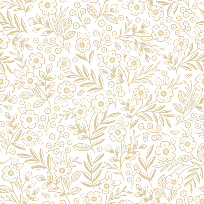 Design a soft, playful atmosphere with our Garden Flora Peel And Stick Removable Wallpaper.