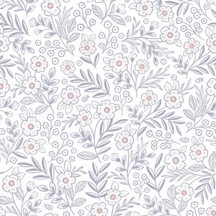 Design a soft, playful atmosphere with our Garden Flora Peel And Stick Removable Wallpaper.