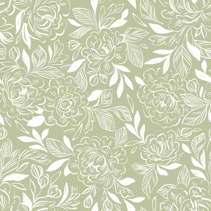 Add a modern, minimalist, floral touch to any space with our lovely Sketched Rose Peel And Stick Removable Wallpaper!