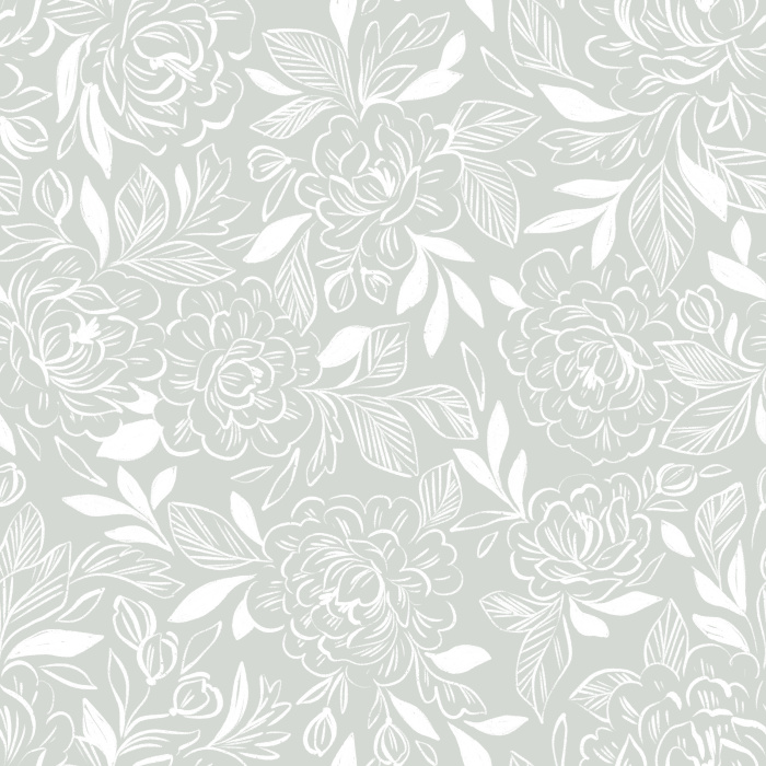 Add a modern, minimalist, floral touch to any space with our lovely Sketched Rose Peel And Stick Removable Wallpaper!