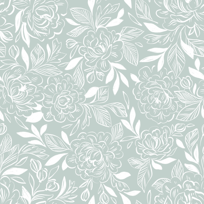 Add a modern, minimalist, floral touch to any space with our lovely Sketched Rose Peel And Stick Removable Wallpaper!