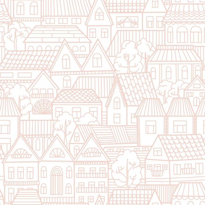 Create the bedroom of your child's dreams with our Tiny Township Peel And Stick Removable Wallpaper.