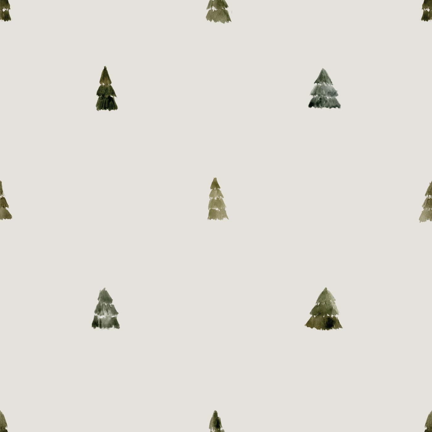 Evergreen Trees Wallpaper