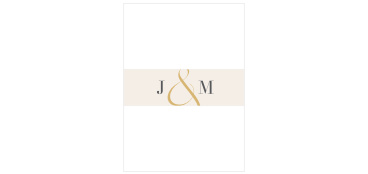 Ensure all of your cards stay neatly organized with our Modern Ampersand Wedding Belly Bands. 