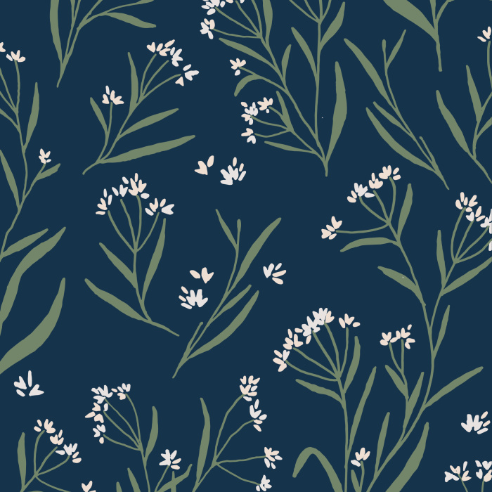 Bring the feel of the outdoors indoors with our Paperwhite Garden peel and stick removable wallpaper.