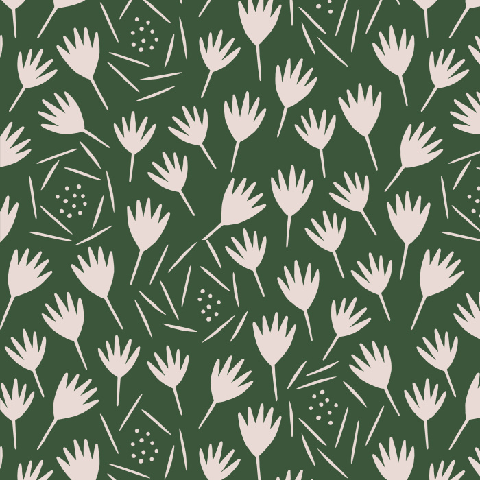 Bring the feel of nature to your walls with our Mid Century Floral peel and stick removable wallpaper.