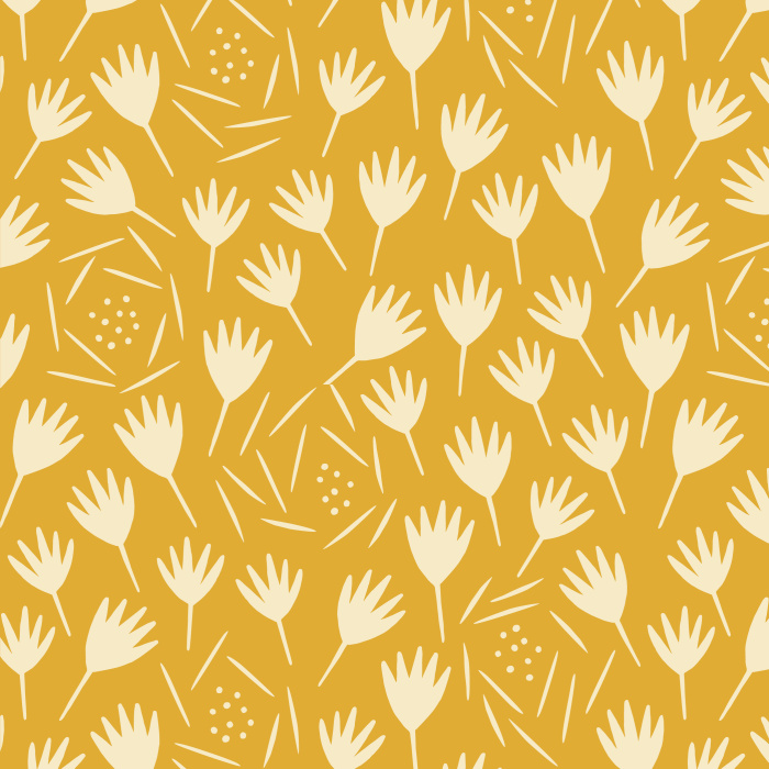 Bring the feel of nature to your walls with our Mid Century Floral peel and stick removable wallpaper.