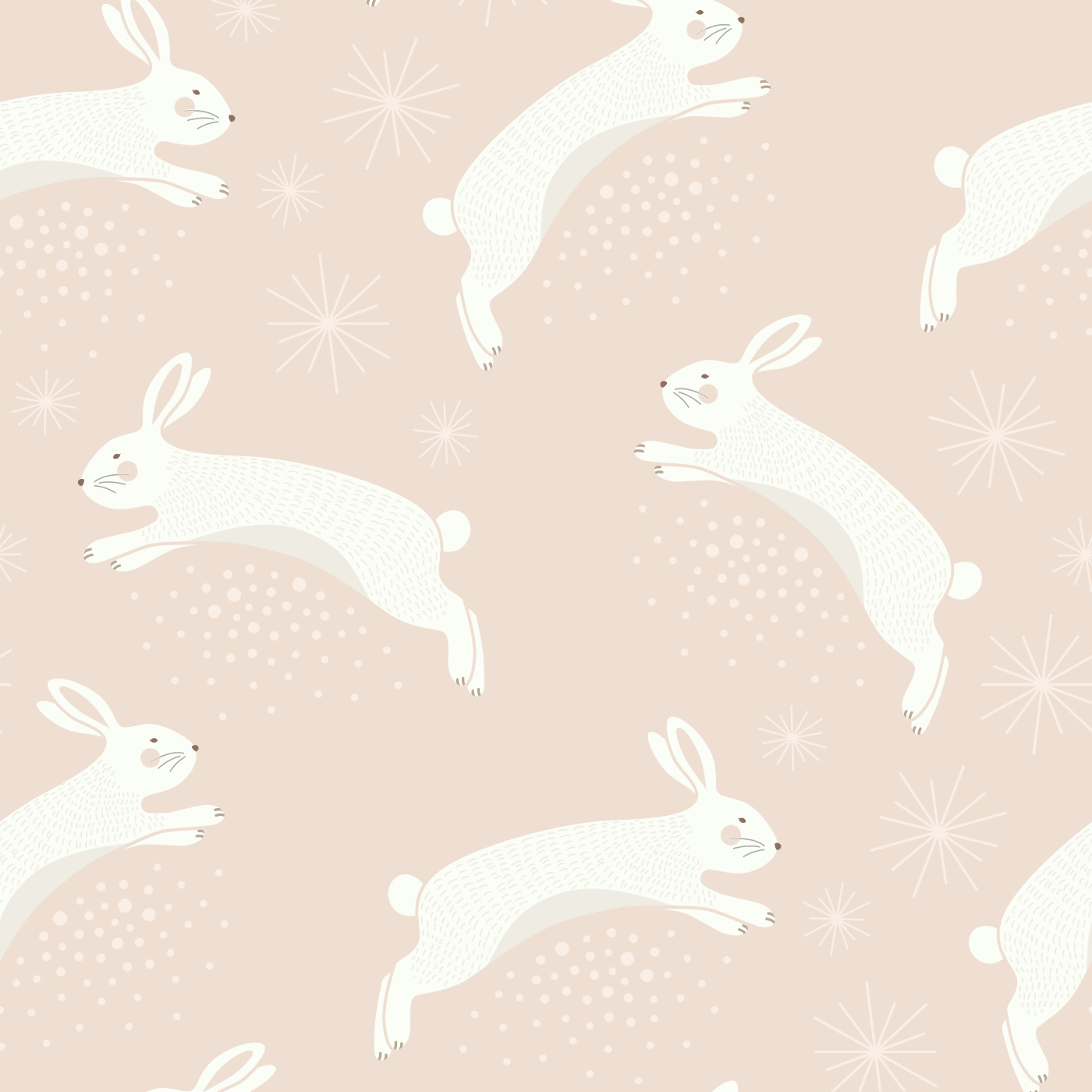 Leaping Bunnies Wallpaper