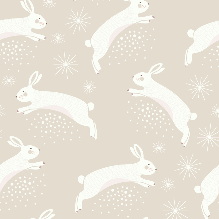 Hop along and create a perfectly playful space for your kids with our Leaping Bunnies peel and stick removable wallpaper. 