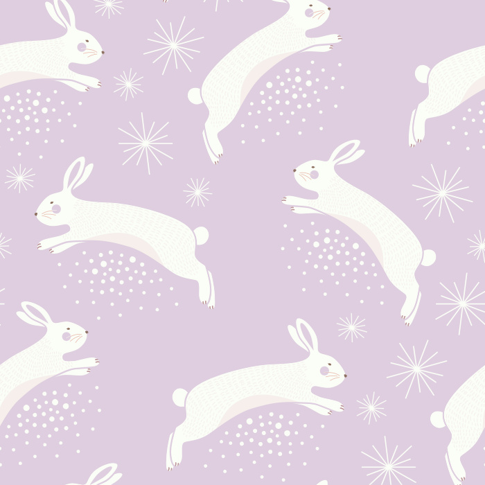 Hop along and create a perfectly playful space for your kids with our Leaping Bunnies peel and stick removable wallpaper.