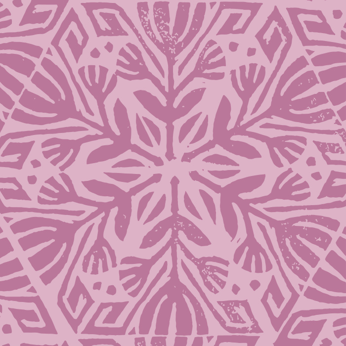 Create the boho-chic interior design you've always wanted with our Stamped Lotus peel and stick removable wallpaper. 