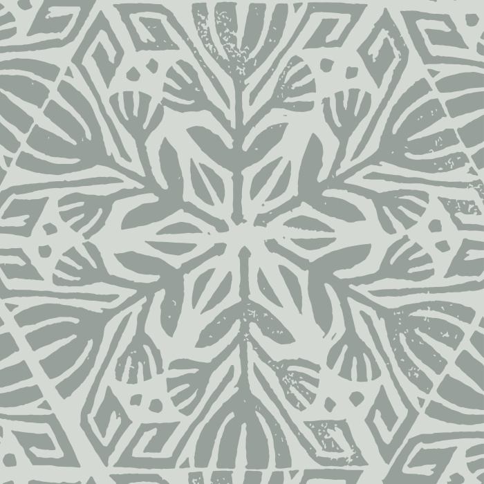 Create the boho-chic interior design you've always wanted with our Stamped Lotus peel and stick removable wallpaper.