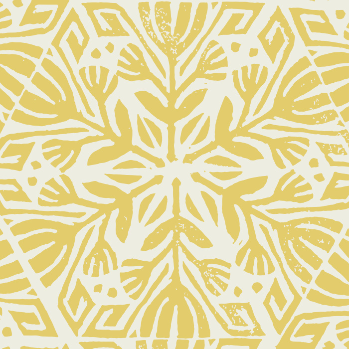 Create the boho-chic interior design you've always wanted with our Stamped Lotus peel and stick removable wallpaper. 