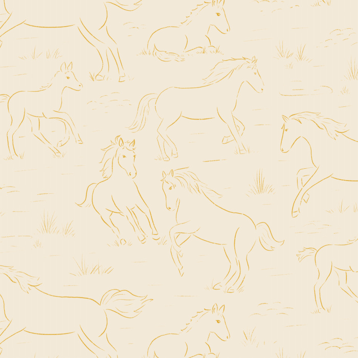 Whether you want playful animals for your child's room or a beautiful western touch for your own space, our Horses & Foal speel and stick removable wallpaper is perfect for you.