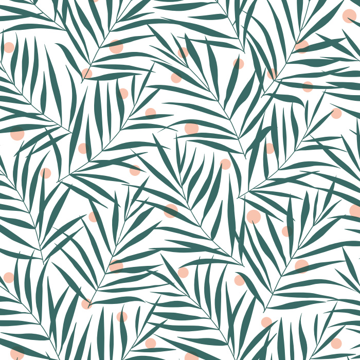 Create an exciting, playful space with our Bright Fronds Peel And Stick Removable Wallpaper.