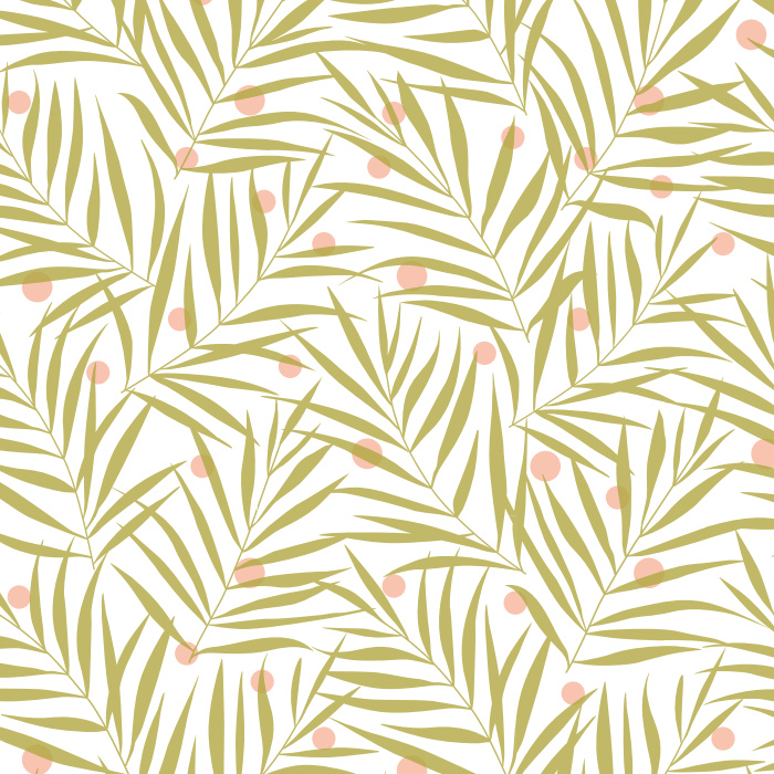 Create an exciting, playful space with our Bright Fronds Peel And Stick Removable Wallpaper.