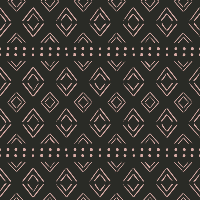 Create a beautiful boho space with our Dots and Diamonds Peel And Stick Removable Wallpaper.