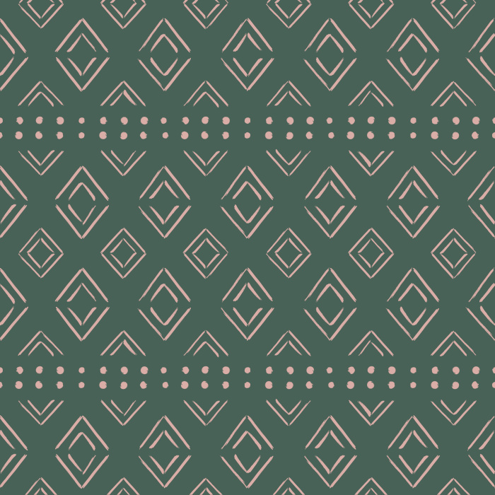 Create a beautiful boho space with our Dots and Diamonds Peel And Stick Removable Wallpaper.