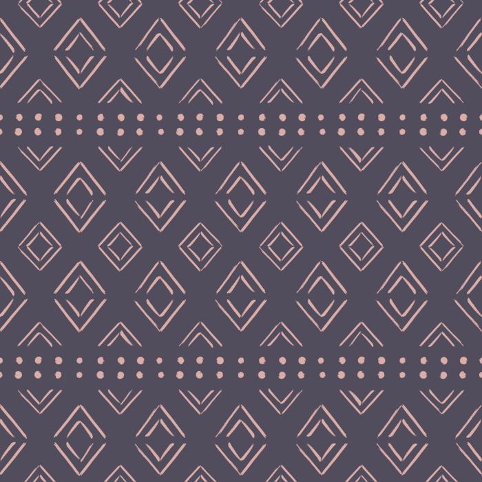 Create a beautiful boho space with our Dots and Diamonds Peel And Stick Removable Wallpaper.