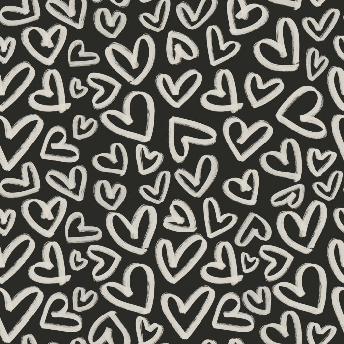 Give your space something cute and bold with our Handmade Hearts Peel And Stick Removable Wallpaper. 