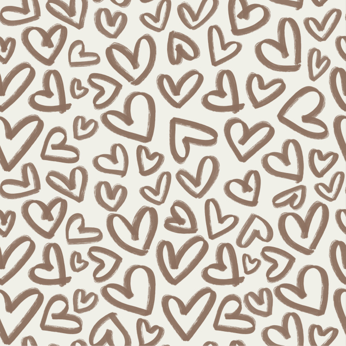 Give your space something cute and bold with our Handmade Hearts Peel And Stick Removable Wallpaper. 
