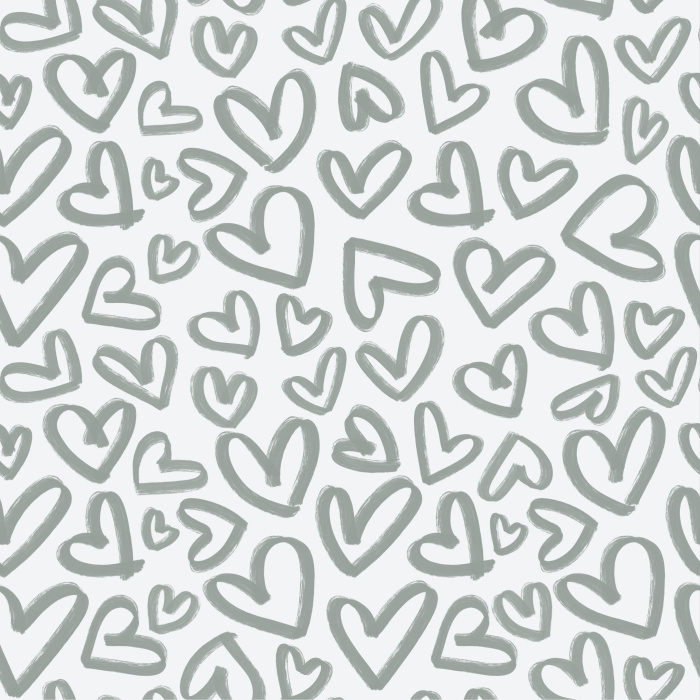 Give your space something cute and bold with our Handmade Hearts Peel And Stick Removable Wallpaper.