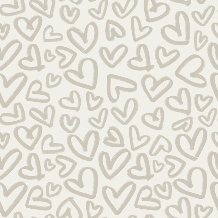 Give your space something cute and bold with our Handmade Hearts Peel And Stick Removable Wallpaper.