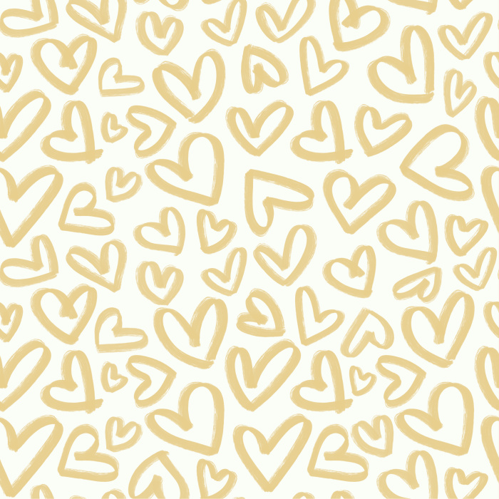 Give your space something cute and bold with our Handmade Hearts Peel And Stick Removable Wallpaper.