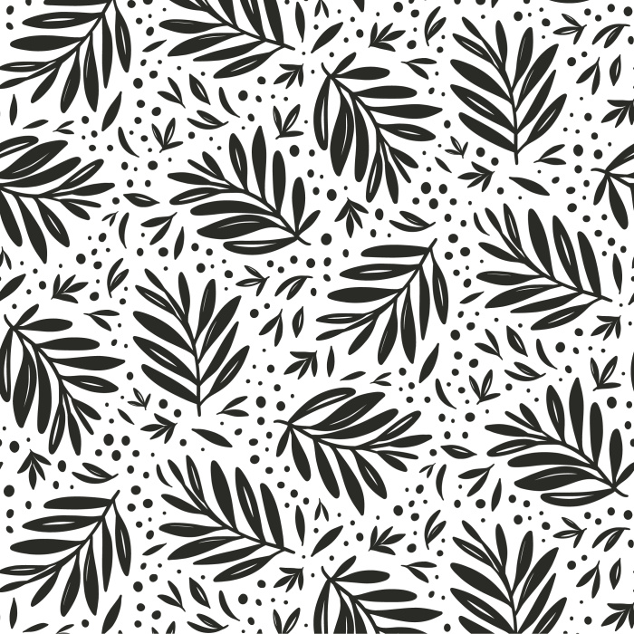 Add an eye-catching design to any room of your home with our Flowing Leaves Peel And Stick Removable Wallpaper.