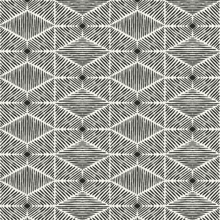 Add some bohemian flair to your living space with our Lined Tiles Peel And Stick Removable Wallpaper.