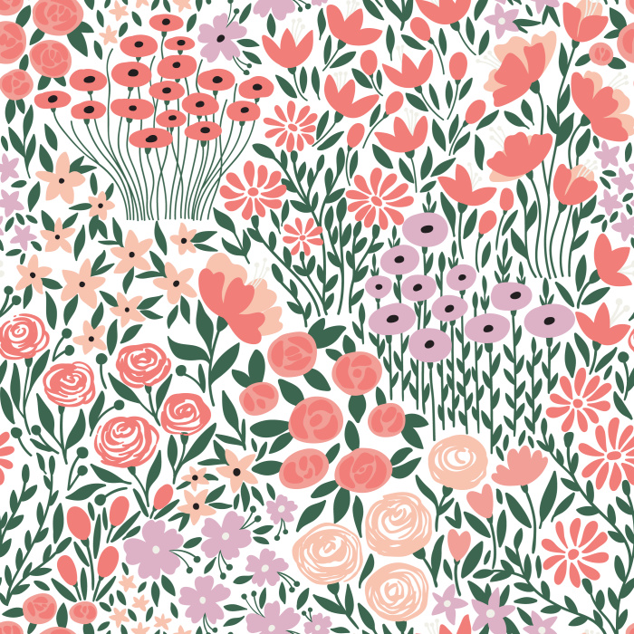 Capture the feel of flourishing greenery on any wall in your home with our Secret Garden Peel And Stick Removable Wallpaper.