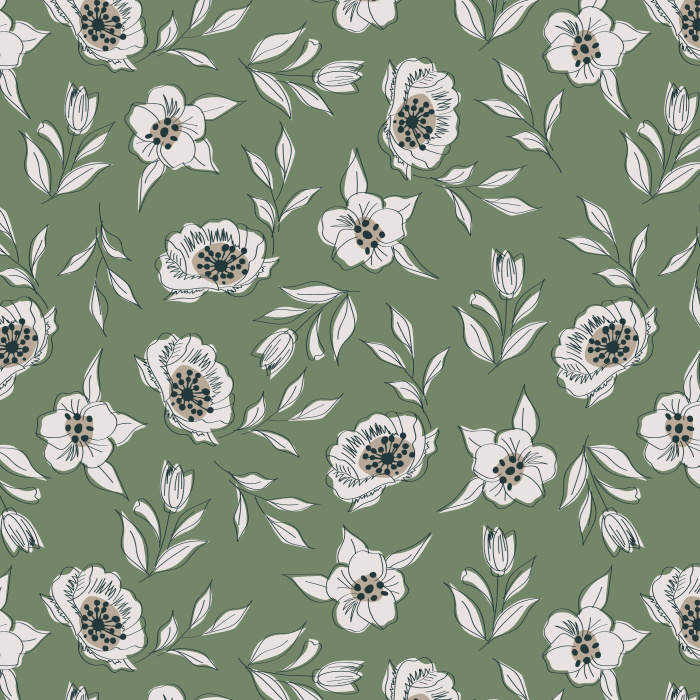 Transform any wall in your home into a flourishing garden with our Retro Florals Peel And Stick Removable Wallpaper.