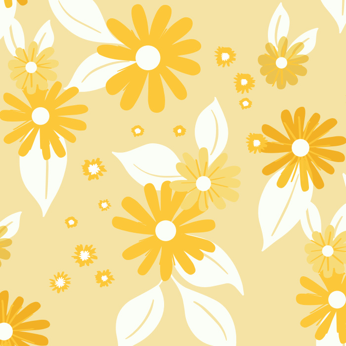 Brighten your child's room with the lovely florals of our 70s Flowers Peel And Stick Removable Wallpaper!