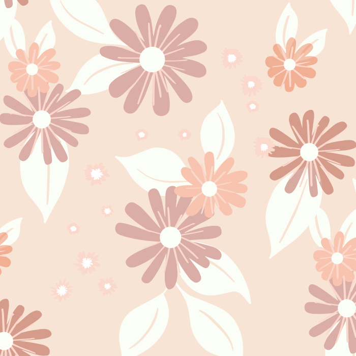 Brighten your child's room with the lovely florals of our 70s Flowers Peel And Stick Removable Wallpaper!