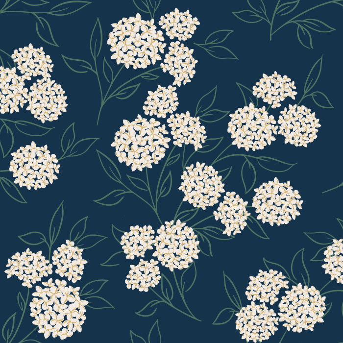 Transform any wall in your home into a flourishing garden with our Hydrangea Bouquet Wallpaper.