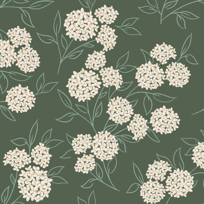 Transform any wall in your home into a flourishing garden with our Hydrangea Bouquet Wallpaper.