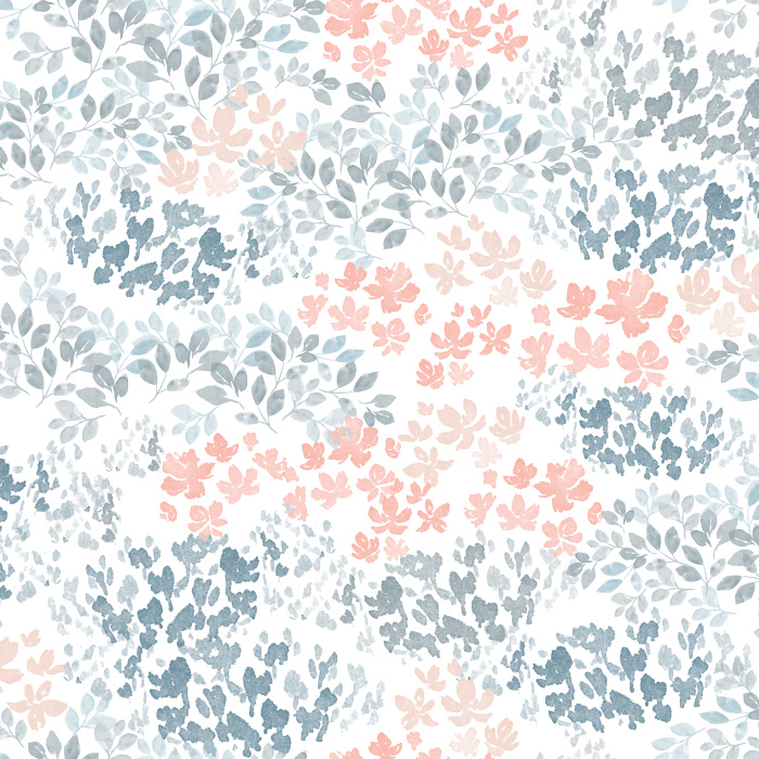 Fill your space with a garden of color with our Watercolor Field Wallpaper.
