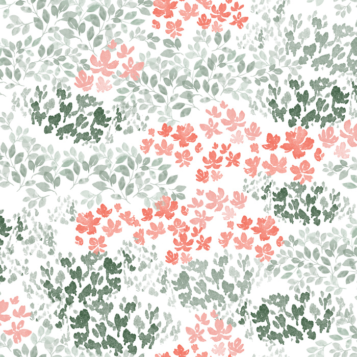 Fill your space with a garden of color with our Watercolor Field Wallpaper.